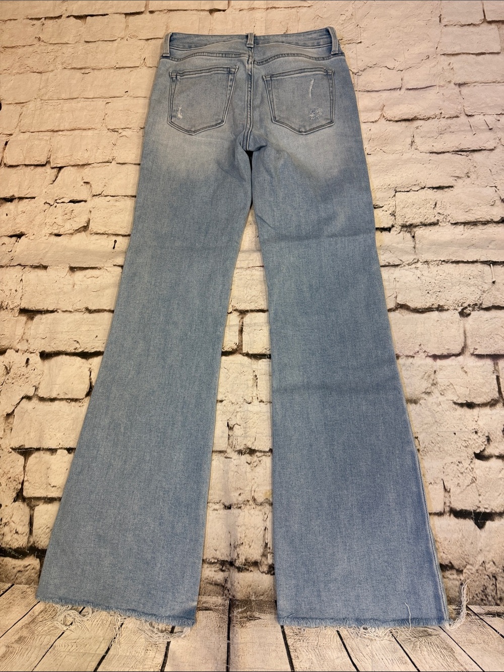 Just Black Denim Made in the USA Mid Rise Flared Jeans Size 26 - Picture 8 of 9